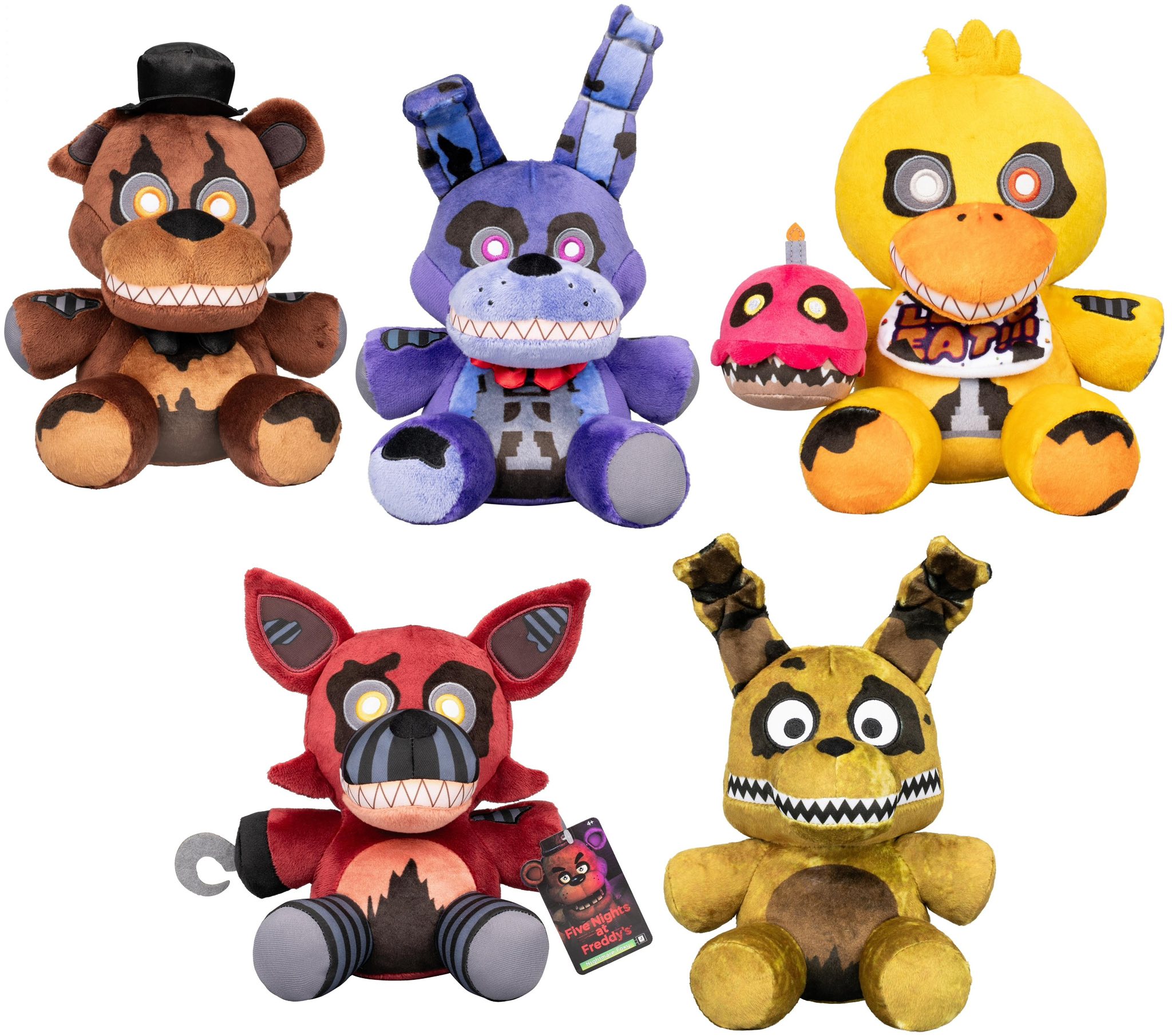 【新品タグ付き】Five Nights at Freddys　ぬいぐるみ　4種 New look at the upcoming Five Nights at Freddy's 4 plushies from