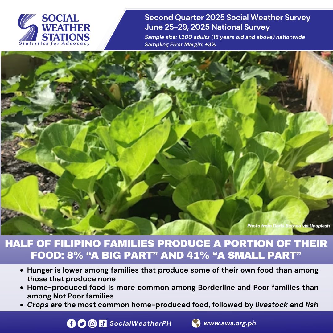 Social - The national Social Weather Survey of June 25-29, 2025, the ...