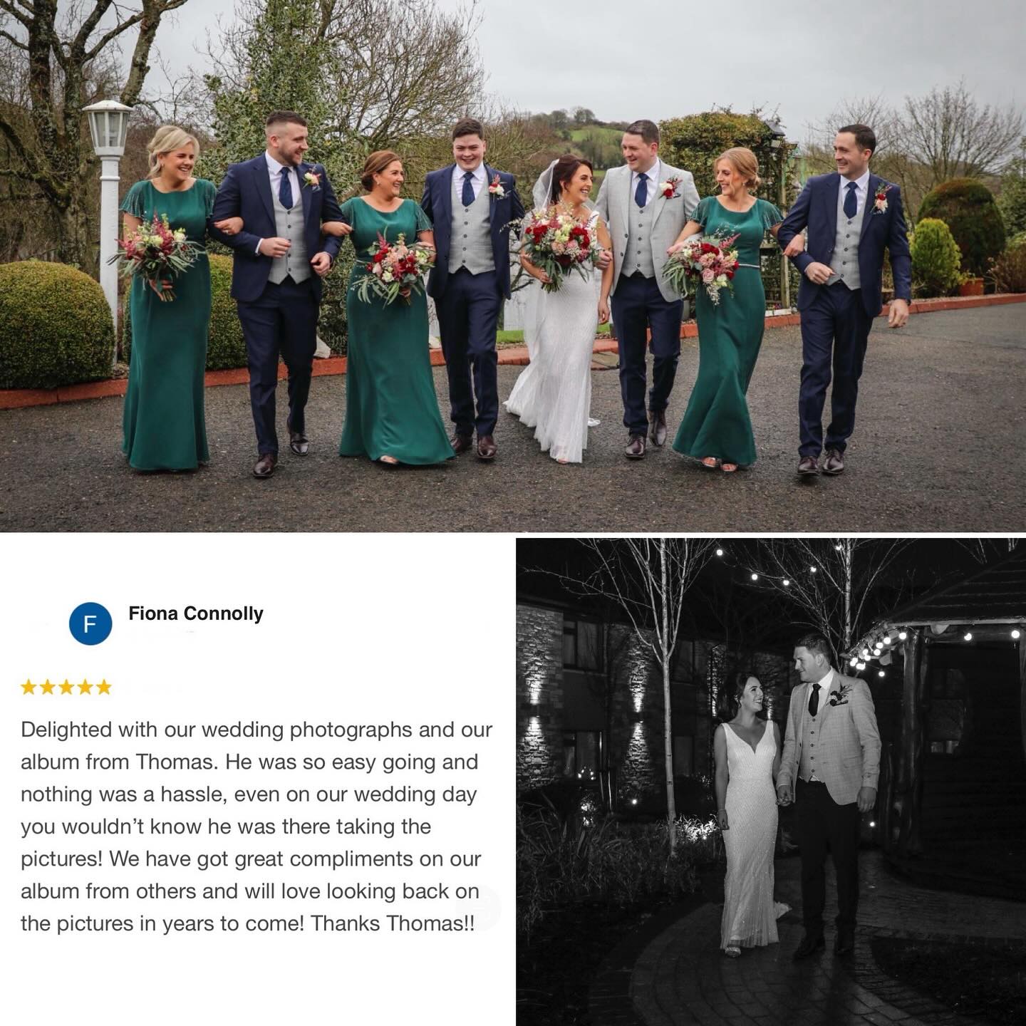 Thomas - Lovely Feedback from Fiona & Pauric 🤩 It always is so nice to ...
