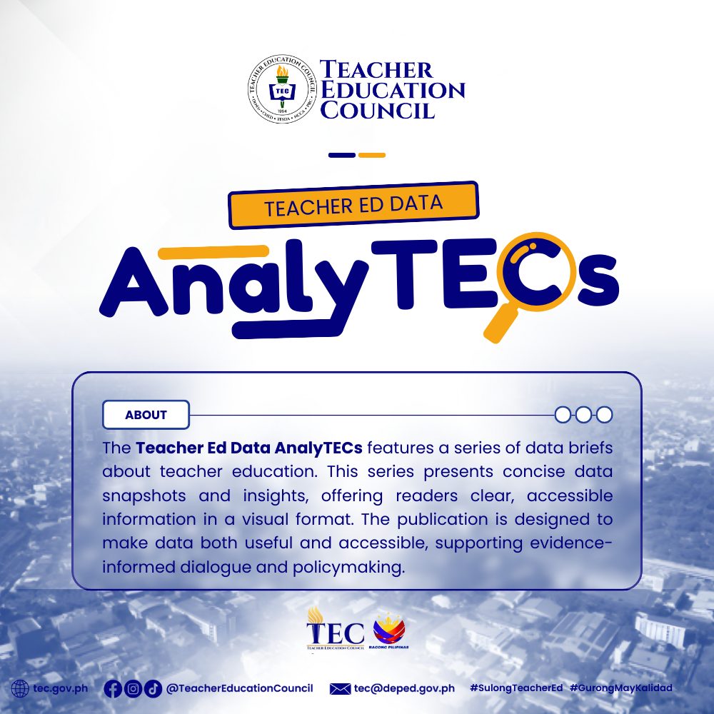 𝐓𝐞𝐚𝐜𝐡𝐞𝐫 𝐄𝐝 𝐃𝐚𝐭𝐚 𝐀𝐧𝐚𝐥𝐲𝐓𝐄𝐂𝐬:... - Teacher Education Council | Facebook