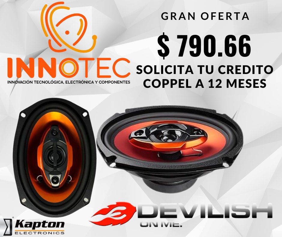 Innotec - ¡🎶¡Mejora el sonido de tu auto con las bocinas Devilish DHR ...