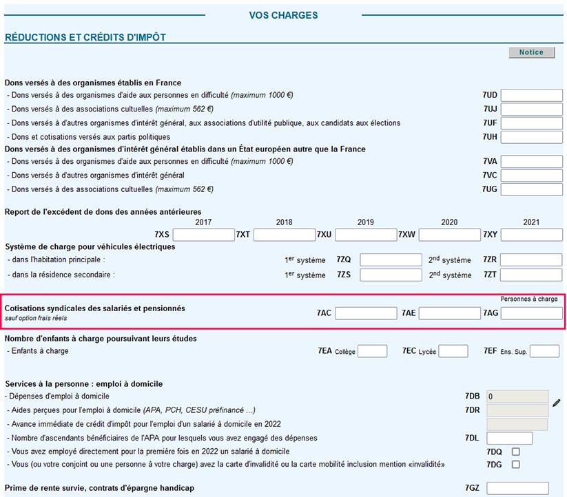 Syndicat des emplois de la famille FO - Déclarations des revenus Où ...