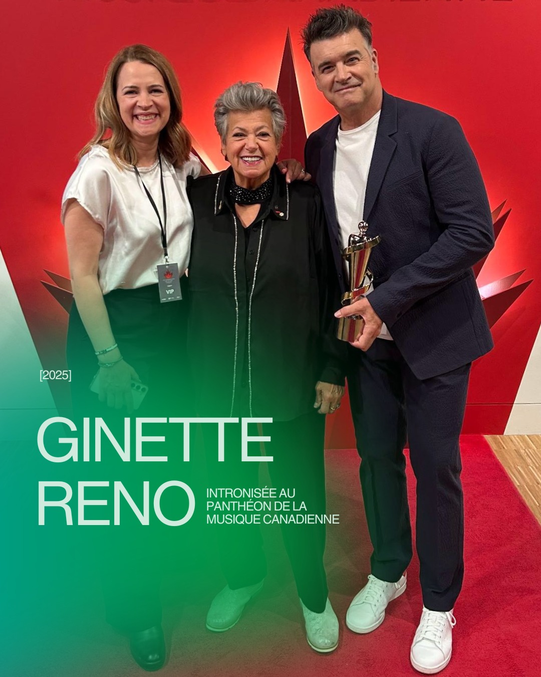 Roy - Hier soir, Ginette Reno a été intronisée au Panthéon de la ...