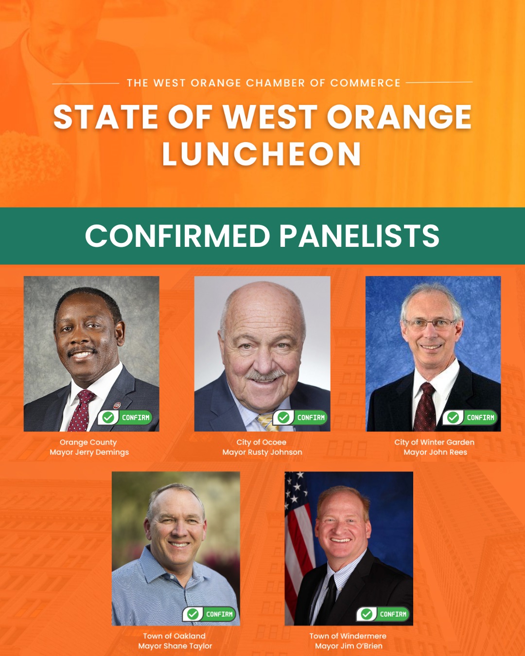 West - The West Orange Chamber’s second topical luncheon will feature ...