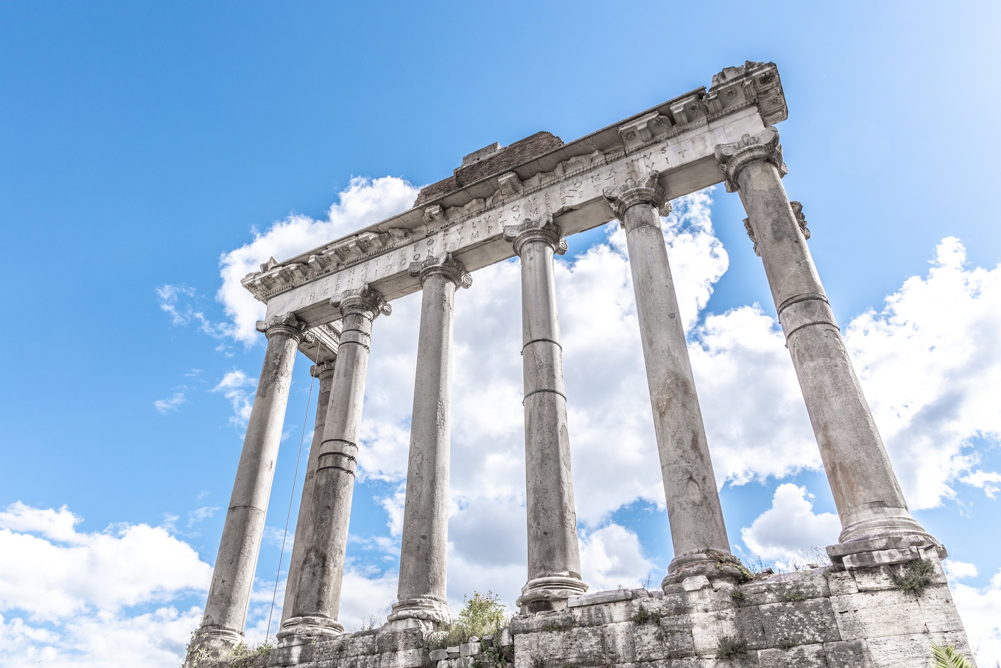 Chi-Rho - The Temple of Saturn was the first and last pagan temple to ...