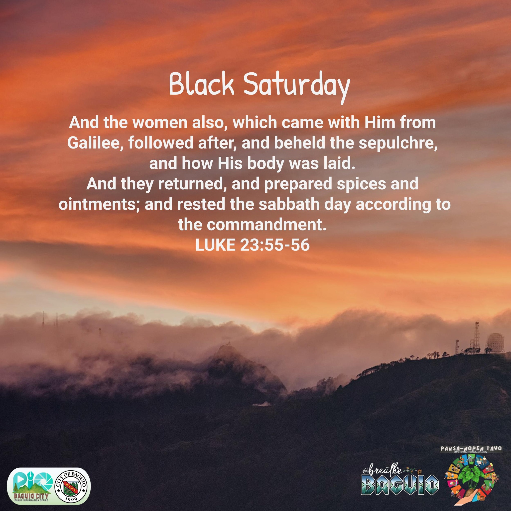 BLACK SATURDAY And... - Baguio City Public Information Office | Facebook