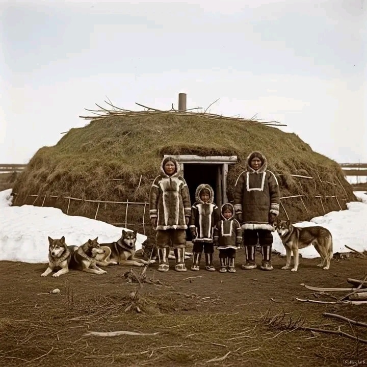 Protect - En mai 1902, une famille inuit de Nome, en Alaska, a posé ...