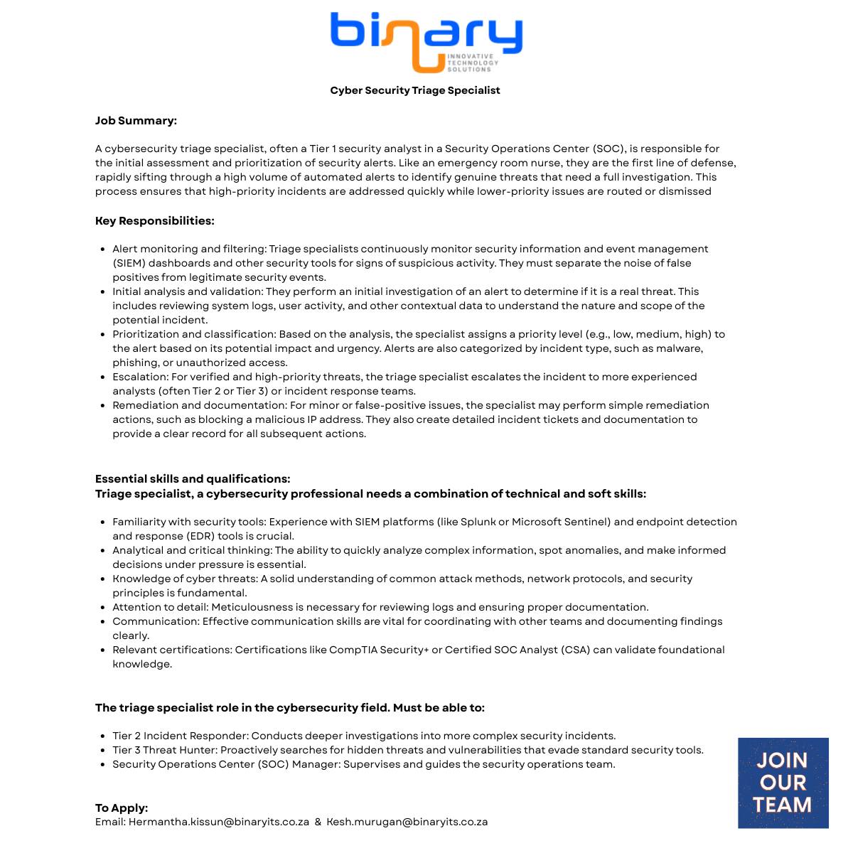 Binary Innovative Technology Solutions | Johannesburg