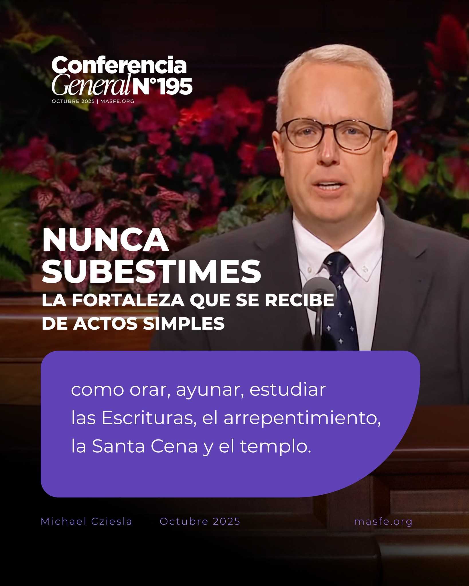 Masfe.org - Nunca subestimes la fuerza que proviene de actos simples. # ...