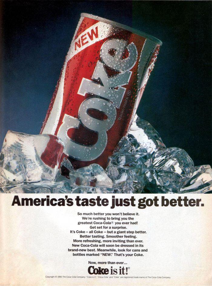 On this day back on Apr. 23rd 1985, Coca Cola introduced New Coke