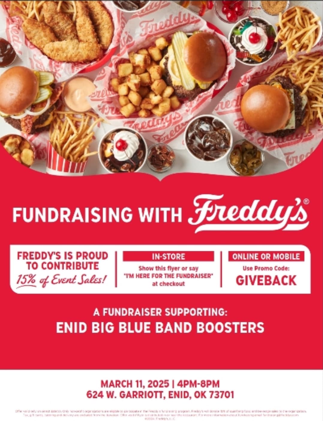 Enid - Here is the new date for our Freddy’s night after the last one ...