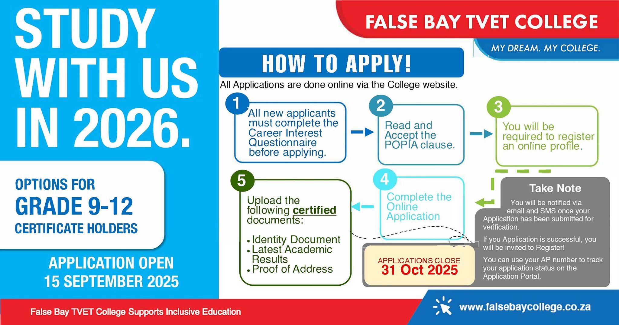 False - Ready to shape your future? False Bay TVET College is now ...