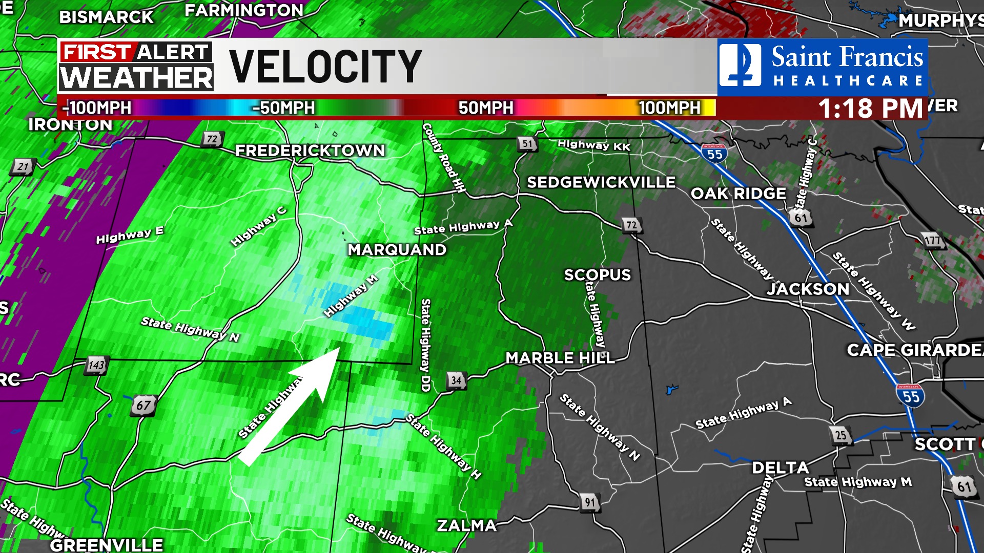 Grant Dade KFVS - Very strong winds south of Marquand... | Facebook