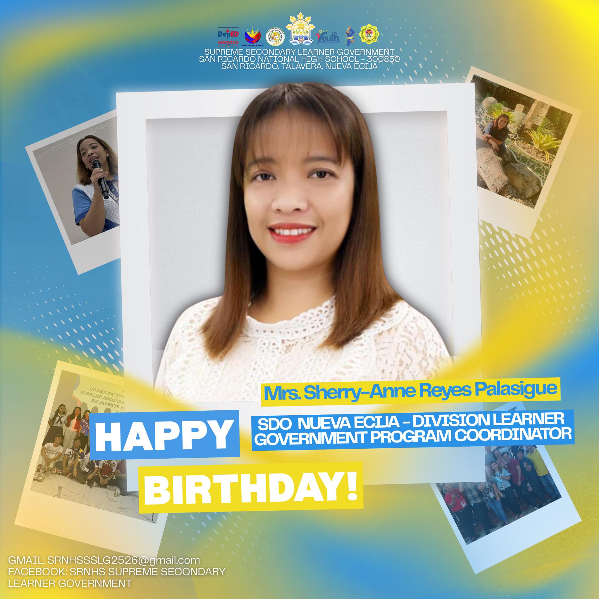SRNHS - 🎀 Happy happy birthday to you, Mrs. Sherry-Anne Reyes Palasigue ...