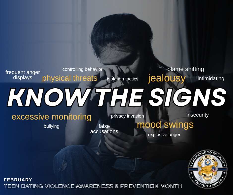 🔶 February is Teen Dating... - Brighton Police Department | Facebook