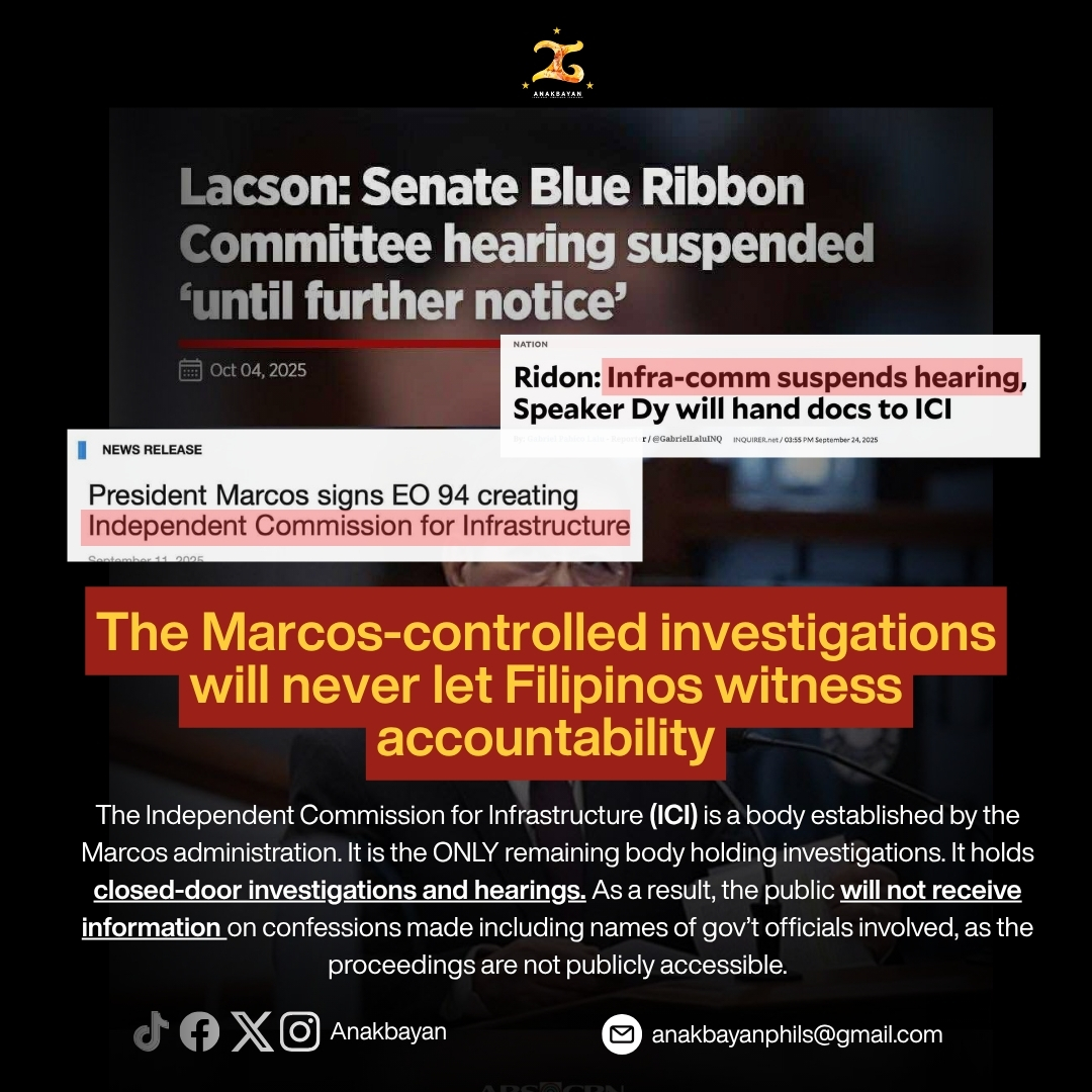 Anakbayan - We cannot expect accountability from the same... | Facebook