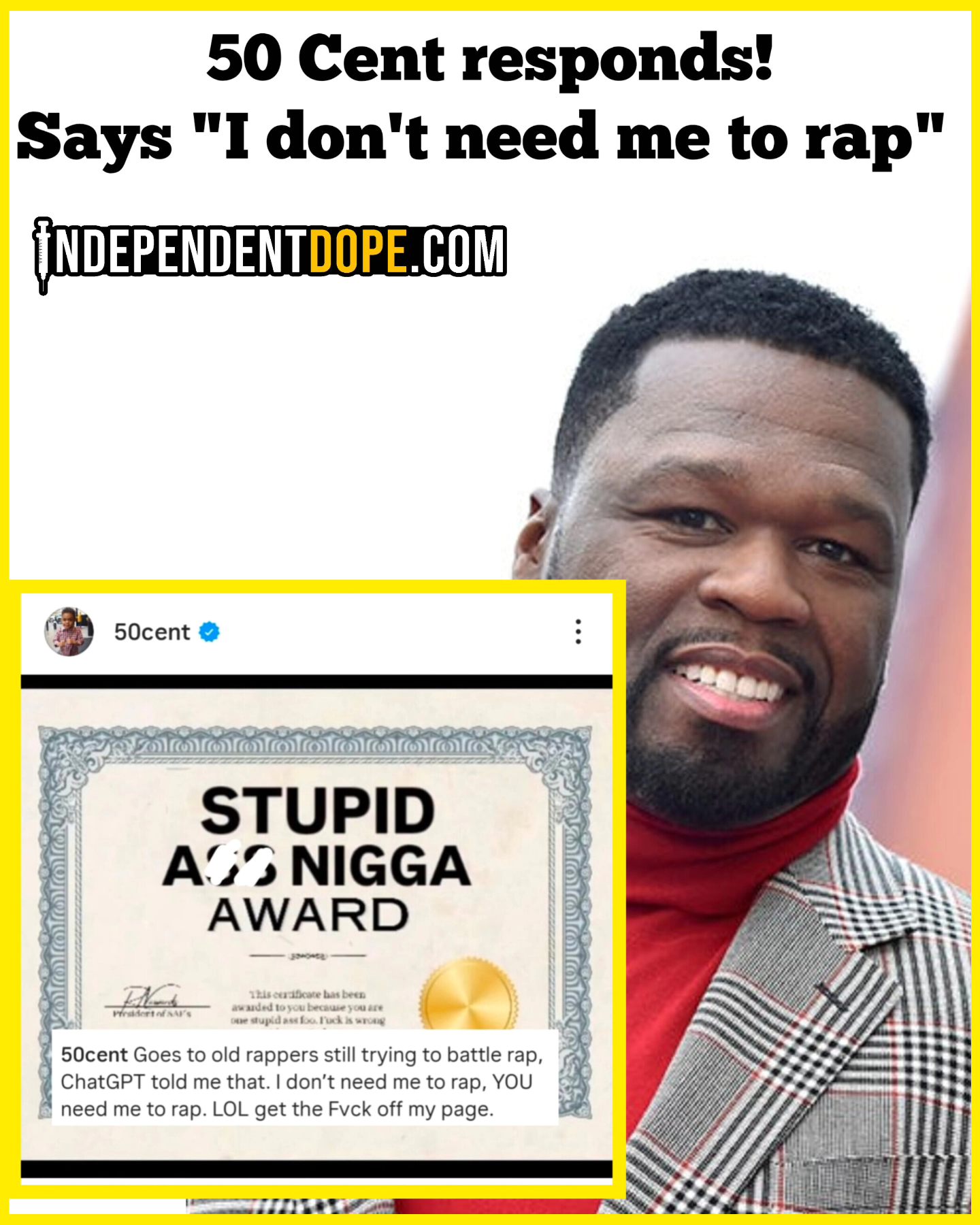 Independent - 50 Cent says these 