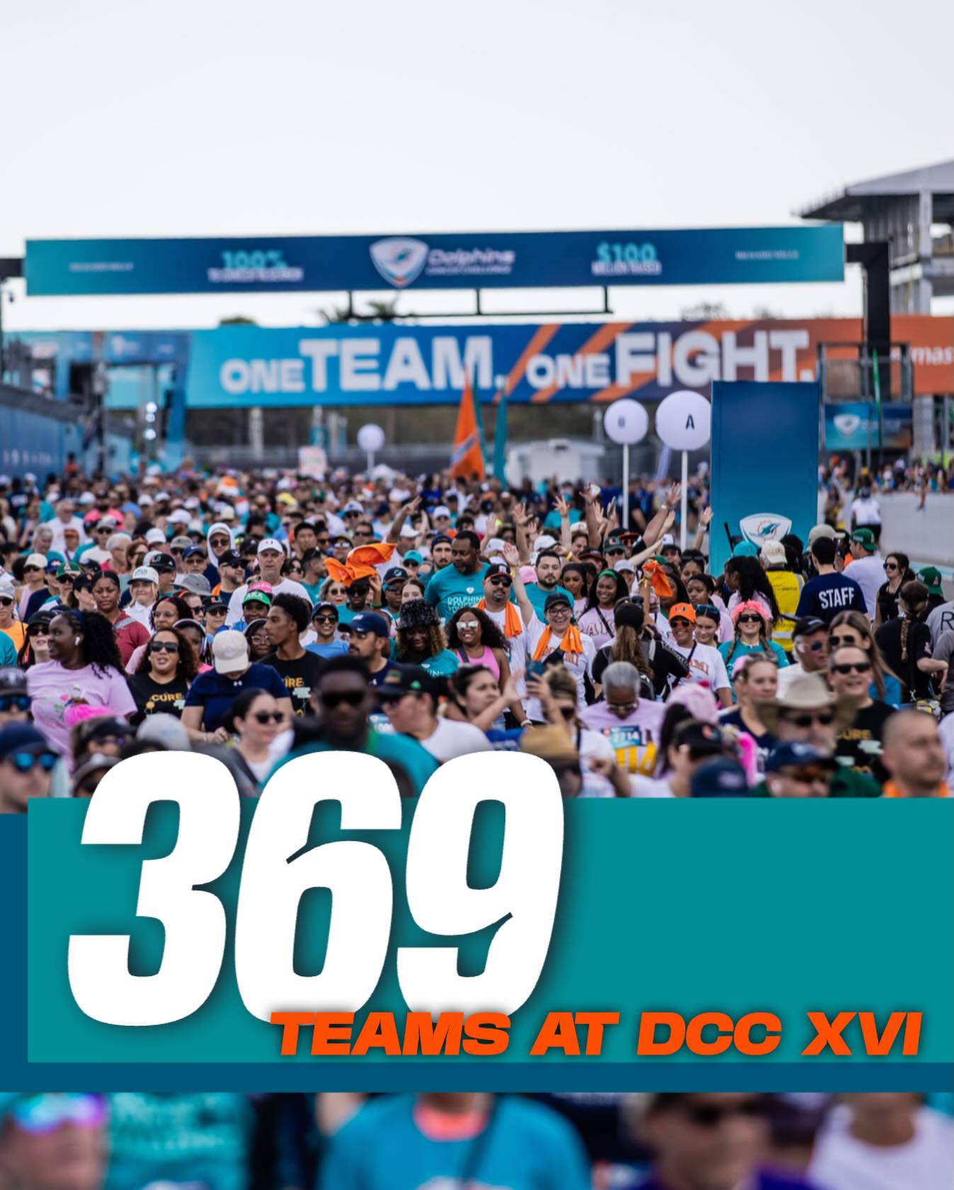 Proud to announce that this year's Dolphins Cancer Challenge - in its