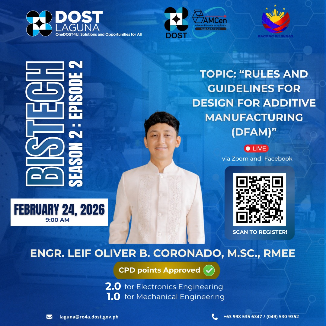 DOST Laguna - 🚨 HAPPENING TODAY! 🚨 BISTECH Season 2 |... | Facebook