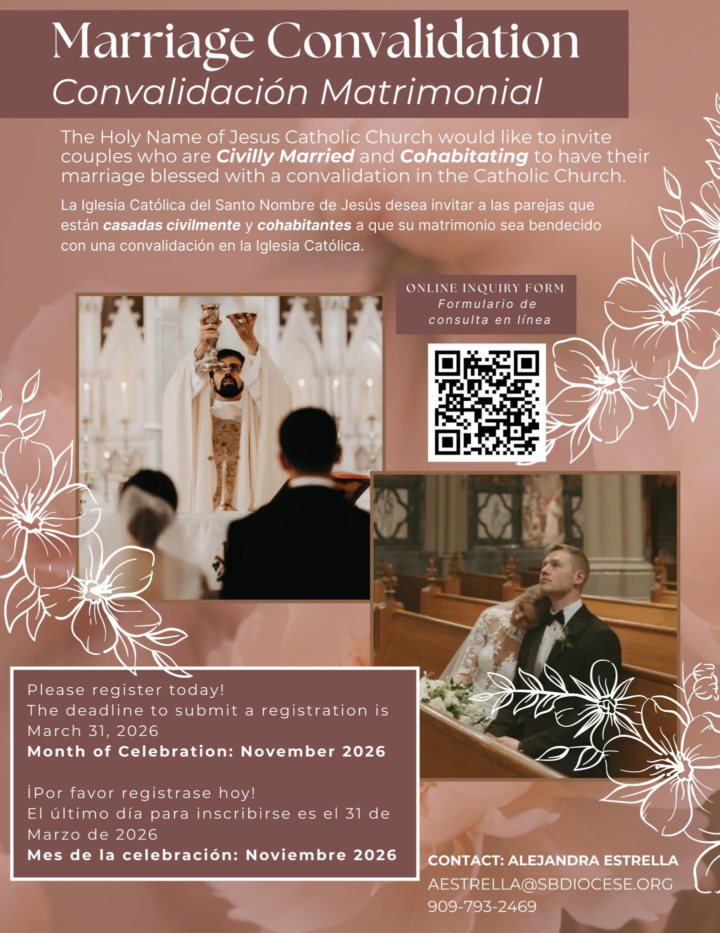 The Holy - Marriage Convalidation Convalidación Matrimonial The Holy ...
