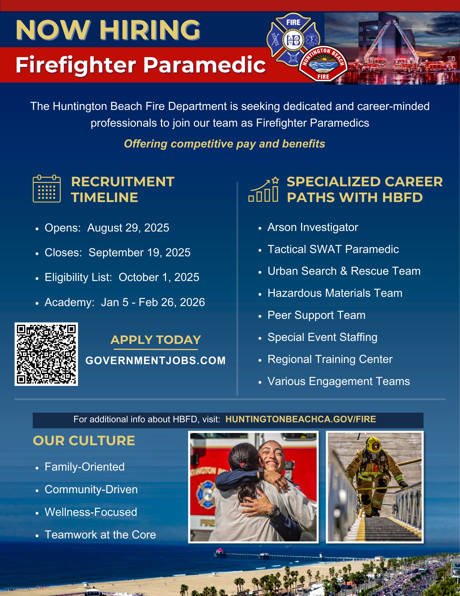 We’re hiring! The... - Huntington Beach Fire Department | Facebook