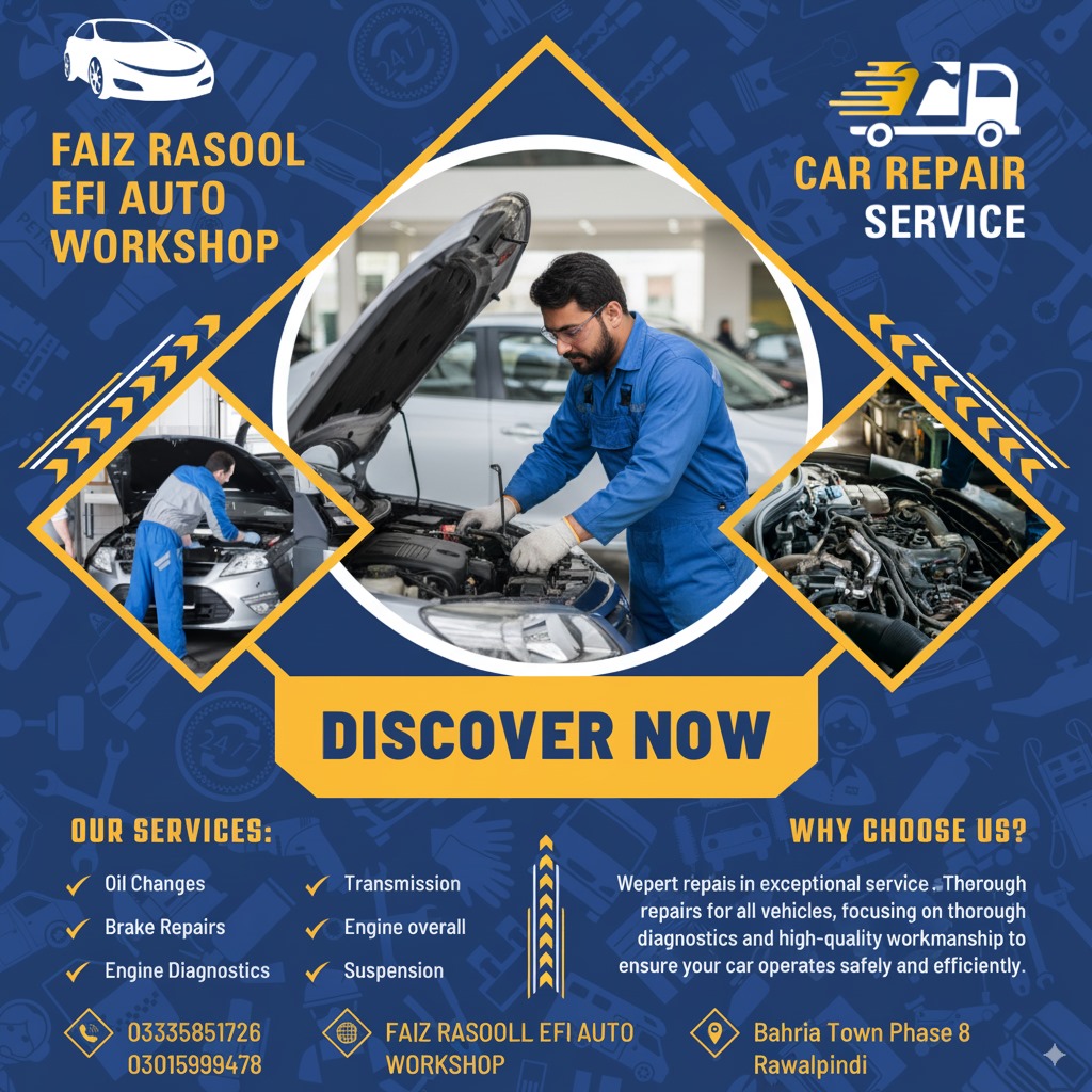 30% OFF On Oil Change – Faiz Rasool EFI Auto Workshop