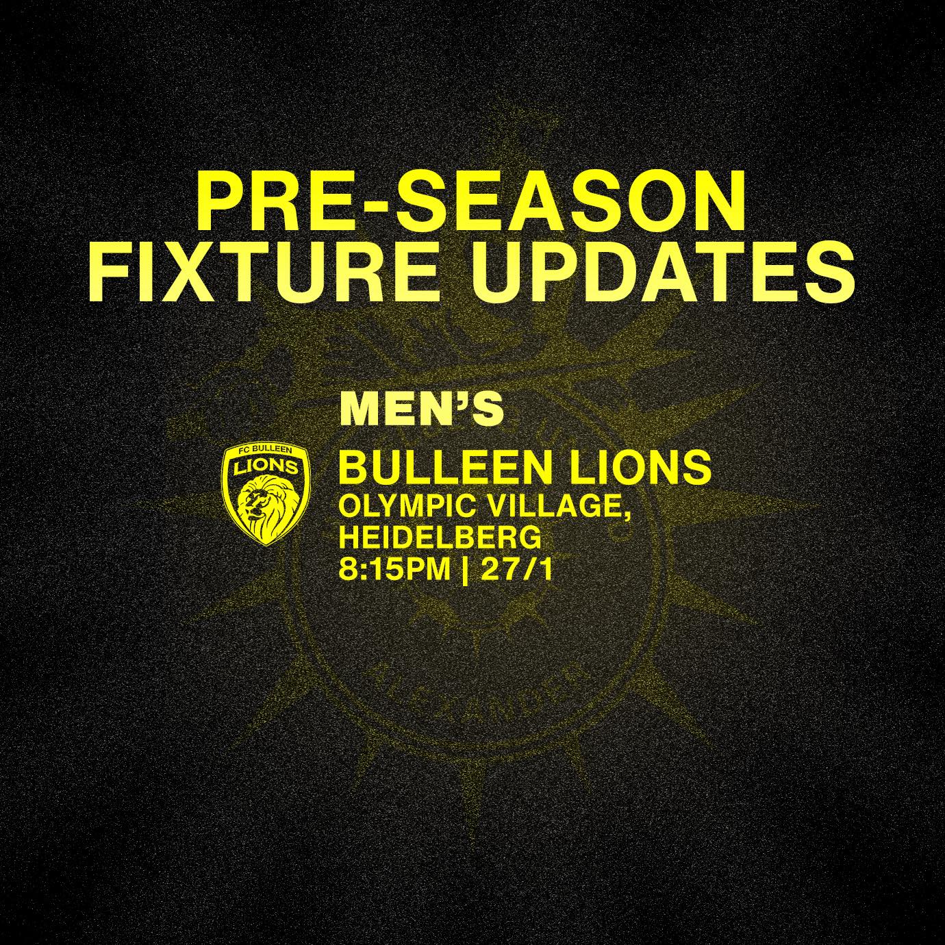 🚨 FIXTURE UPDATE 🚨 Due... - Heidelberg United Alexander FC | Facebook