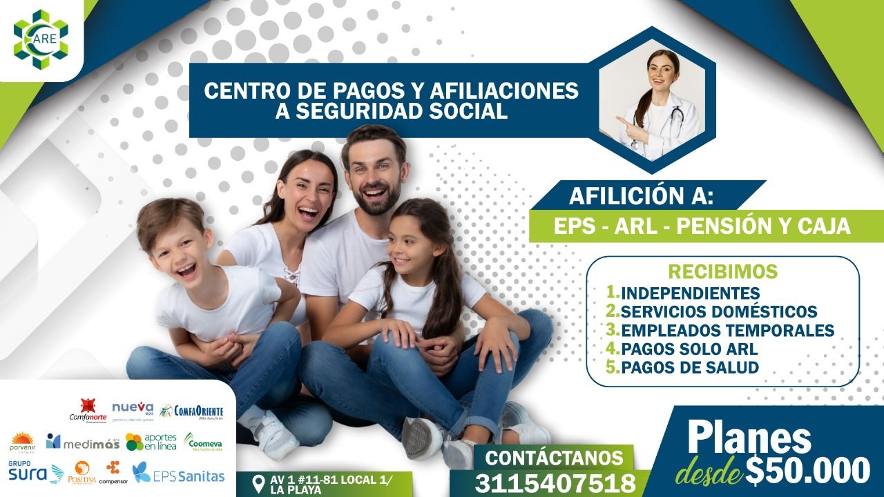 CBR Trámites y Seguros - AFILIACIÓN A SEGURIDAD SOCIAL A DOMICILIO Si ...
