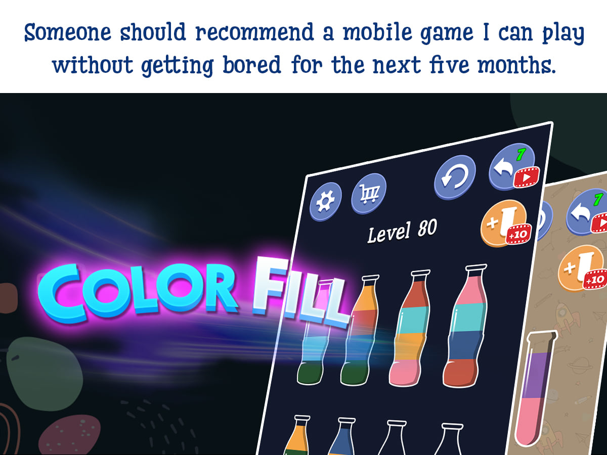Color Fill - Water Sort Puzzle