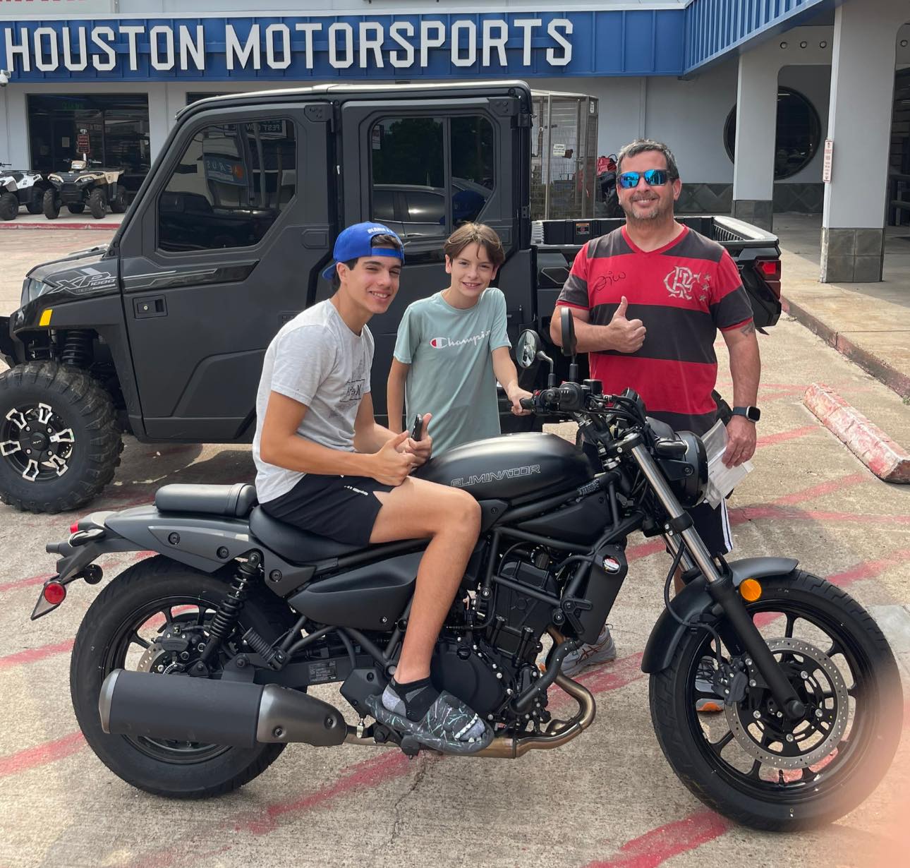 The Kings family from Casper, Wyoming made the trip to Houston