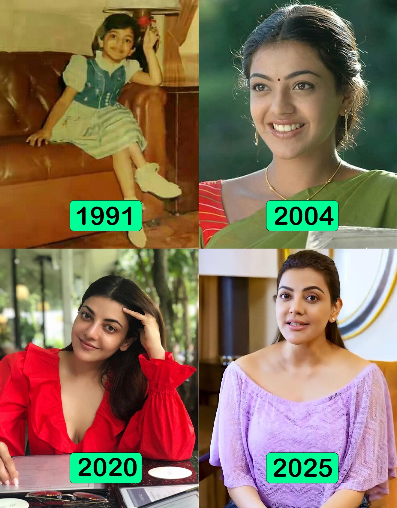 South - Kajal Aggarwal – From Cute Kid to South Cinema Queen! 👑 Kajal ...