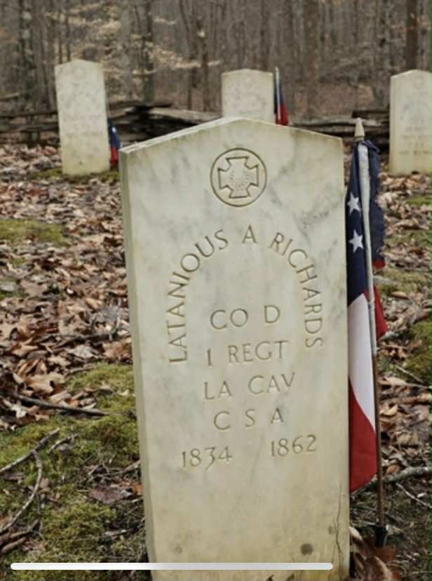 Battle - Latanious A Richards Co. D I Regiment LA Cav CSA | Facebook