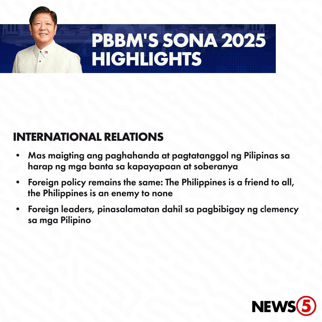 News5 - SONA 2025 HIGHLIGHTS Sumentro sa flood control projects, power ...