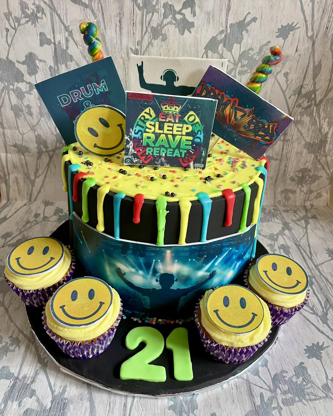 Janes - A rave inspired cake. With lemon sponge,lemon buttercream and ...