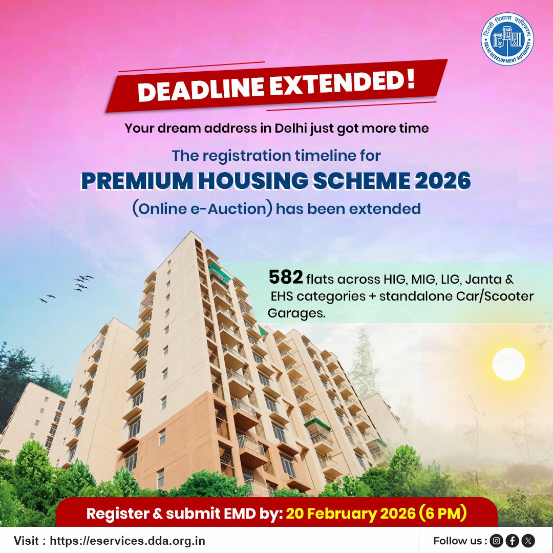 Delhi - Timeline Extended | Secure Your Dream Home Now! DDA Premium ...
