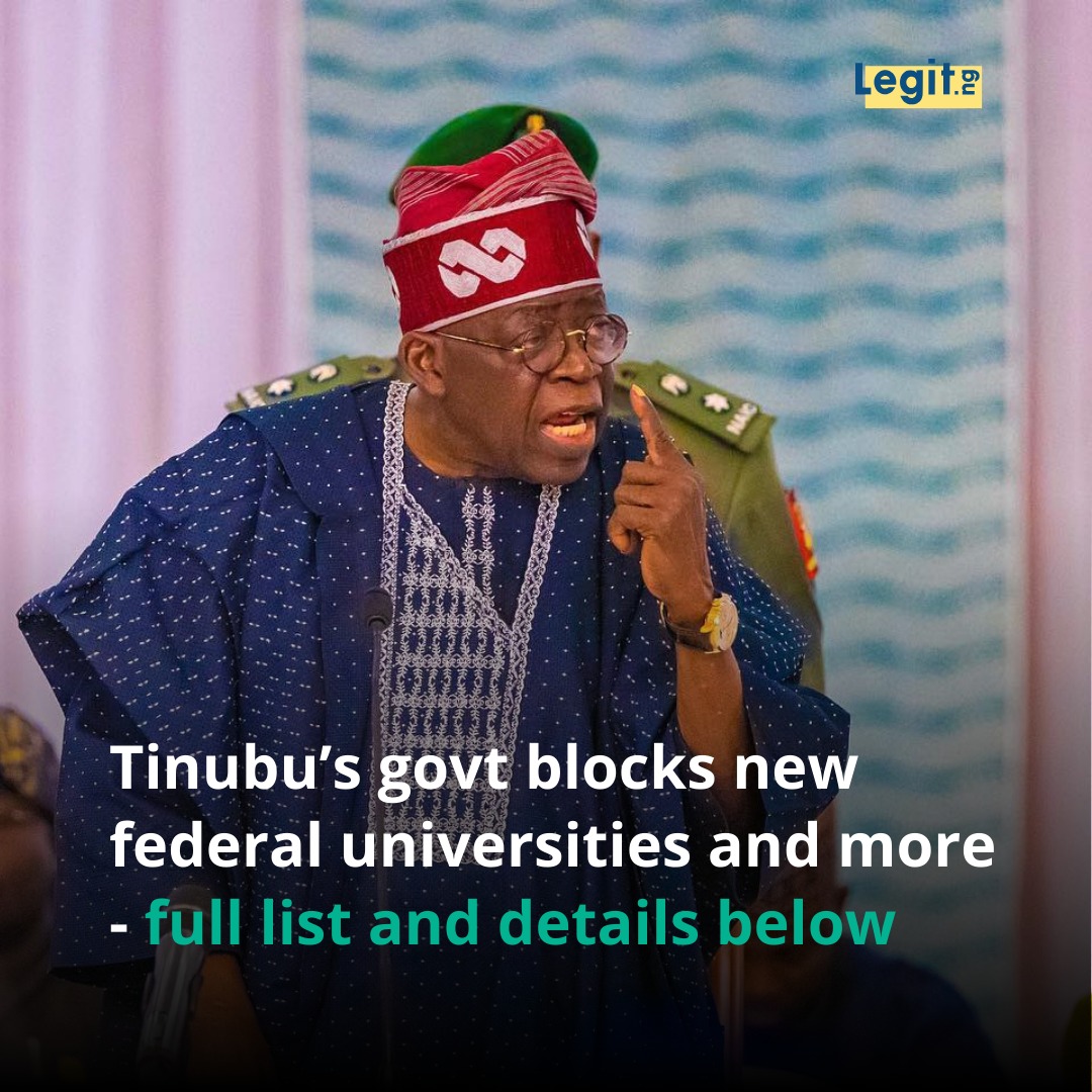 Legit.ng - The President Bola Tinubu government has blocked new federal ...