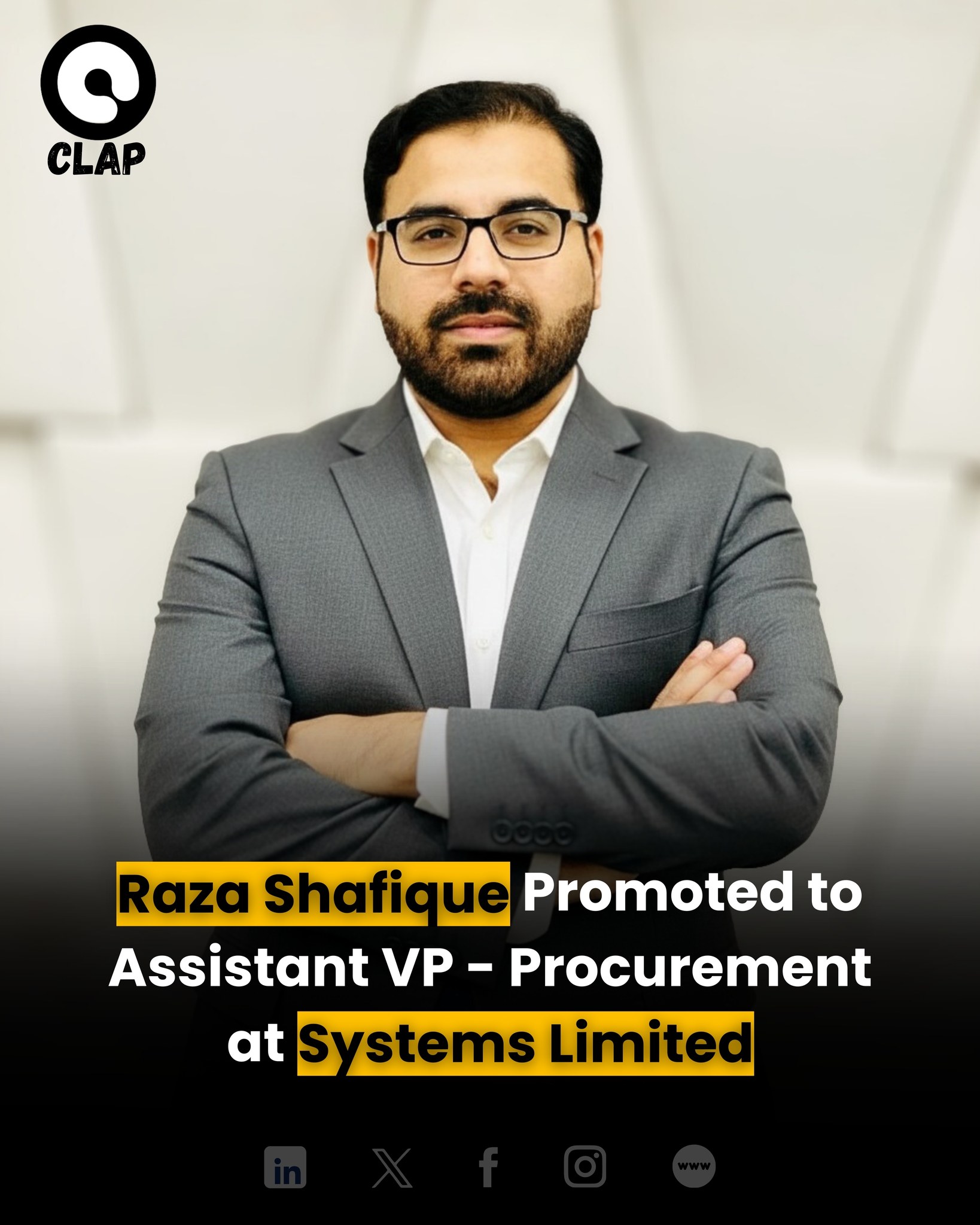 Clap Pakistan - Raza Shafique has advanced to the position... | Facebook