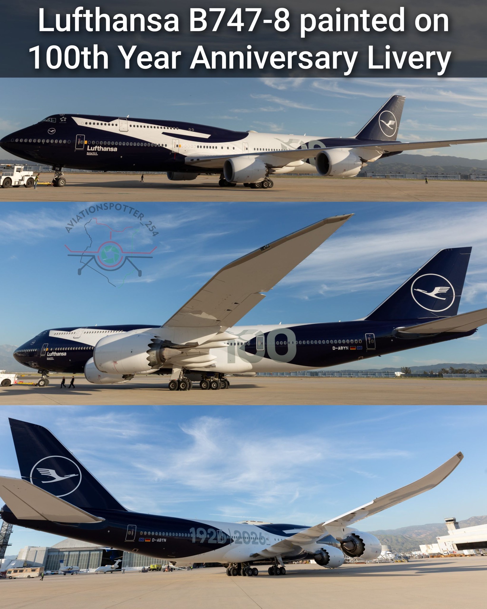 Lufthansa Boeing 747-8 painted in 