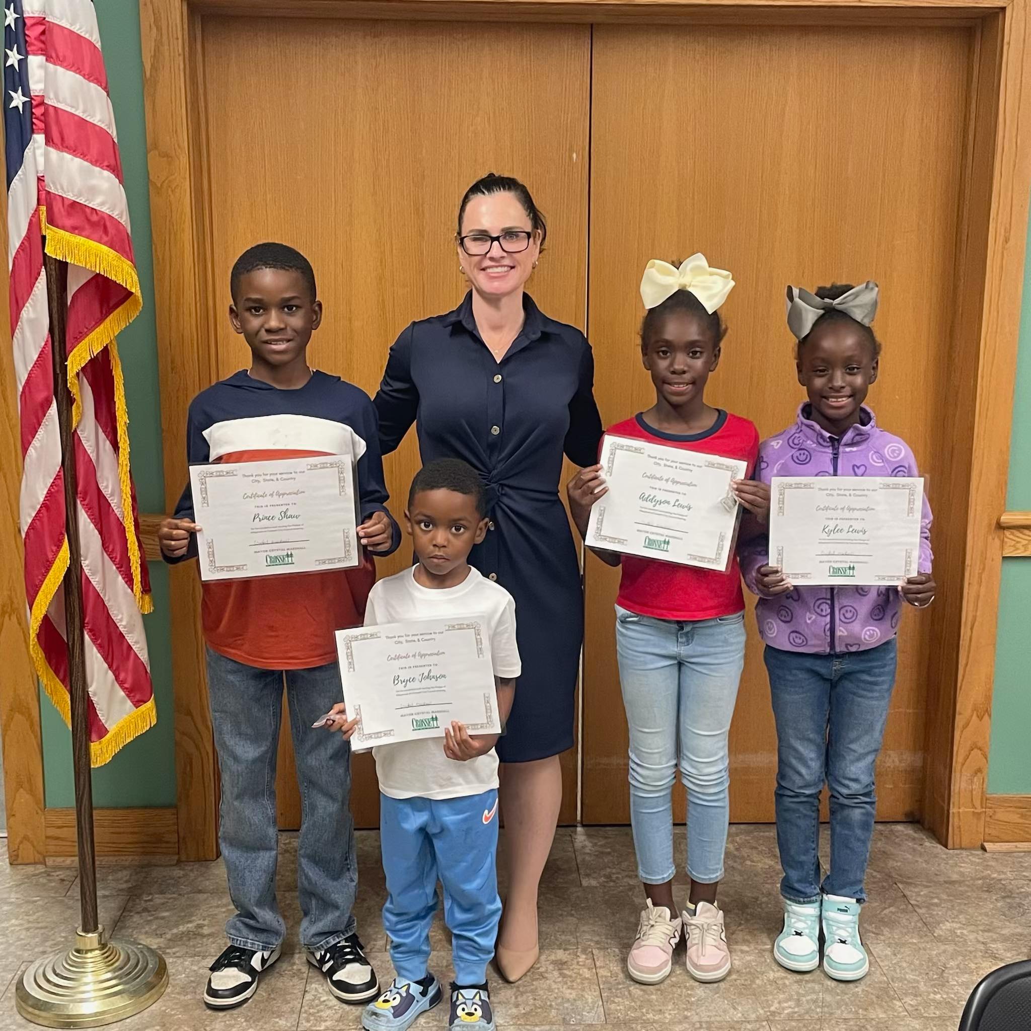 City - Thank you Prince Shaw, Kylee Lewis, Addyson Lewis, and Bryce ...