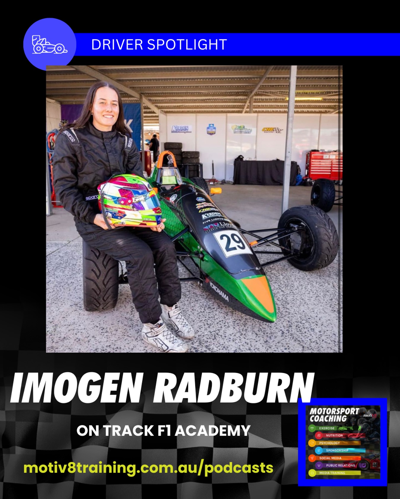MotiV8 - 🏎️ Race to hear @imogen.radburn29 story about her race to the ...