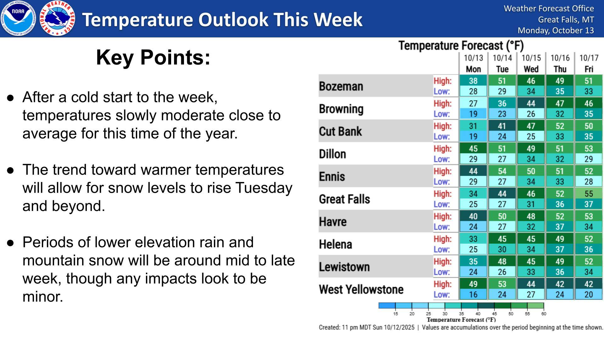 US - Cold temperatures early this week moderate some toward mid-week ...