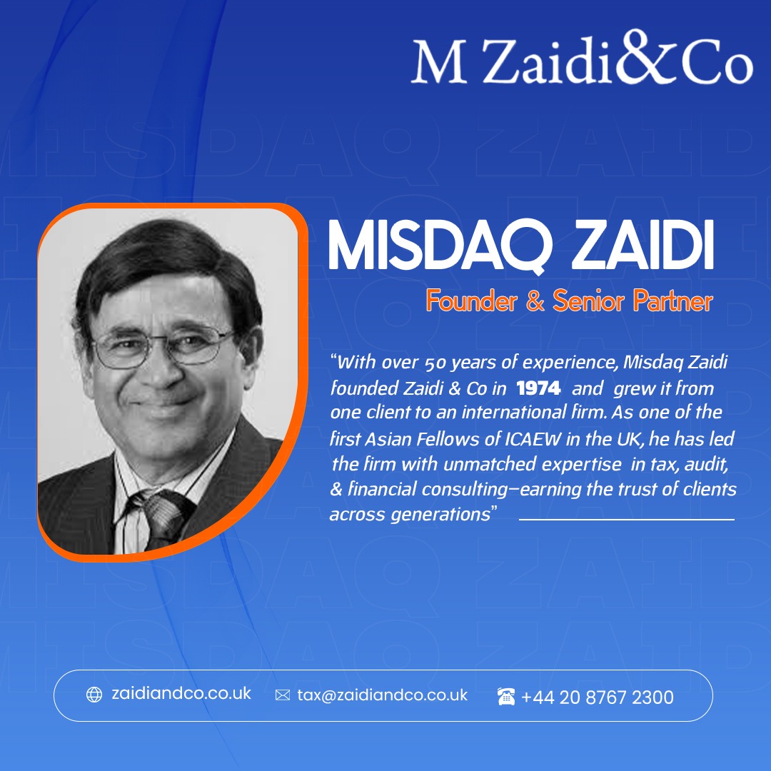 A Legacy of Trust & Excellence Meet Misdaq Zaidi, Founder & Senior ...