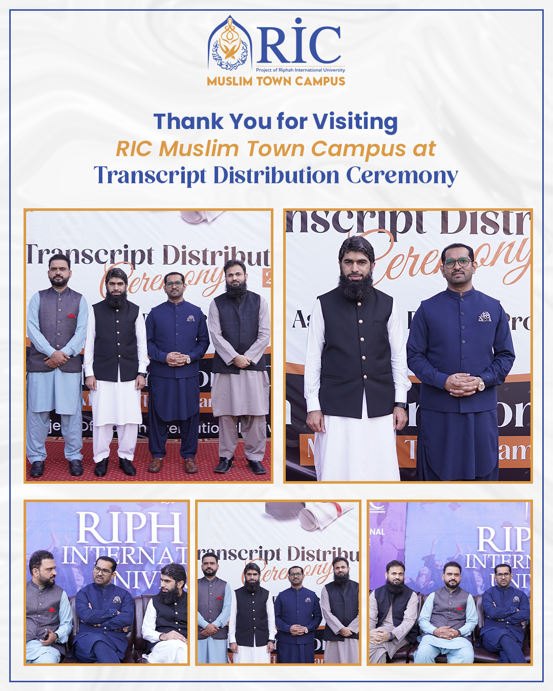 Riphah - Mr. Shabbir Hussain (Principal RIC Thokar Campus) & Mr. IZhar ...