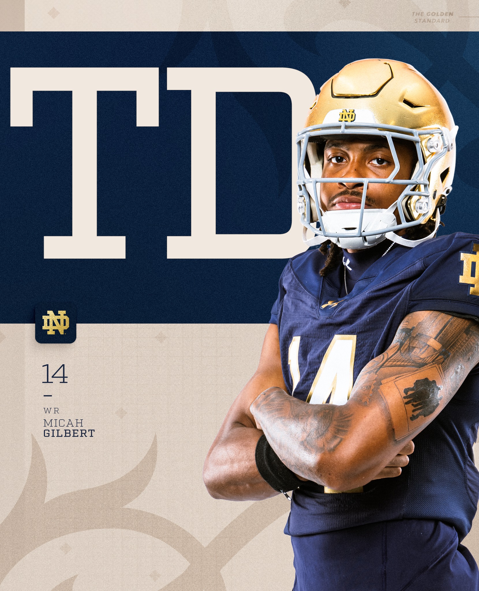 Notre - TOUCHDOWN IRISH ☘️ 1st career touchdown for Micah Gilbert # ...