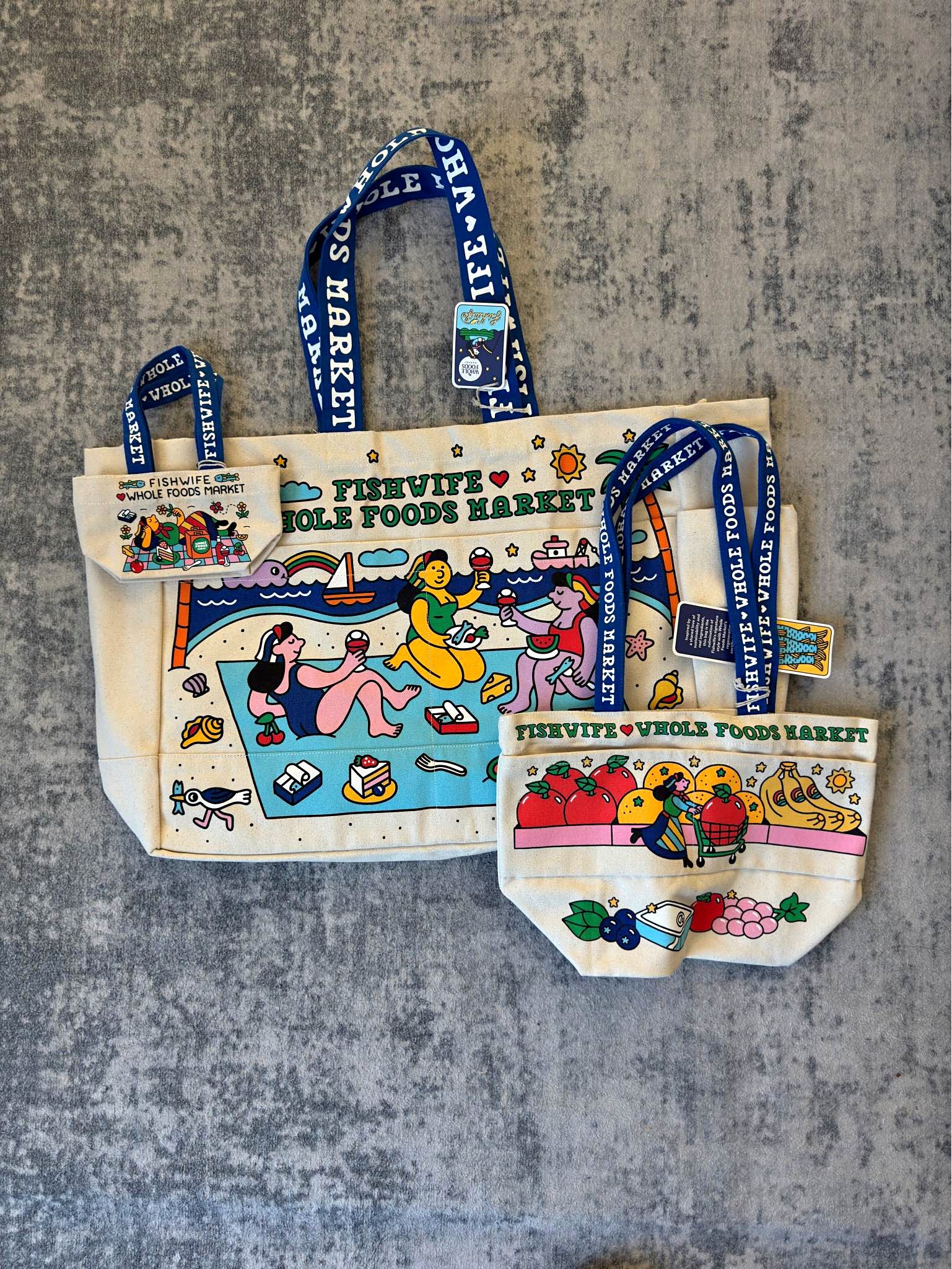 WHOLE FOODS MARKET×Fishwife トートバッグ Whole Foods x Fishwife 