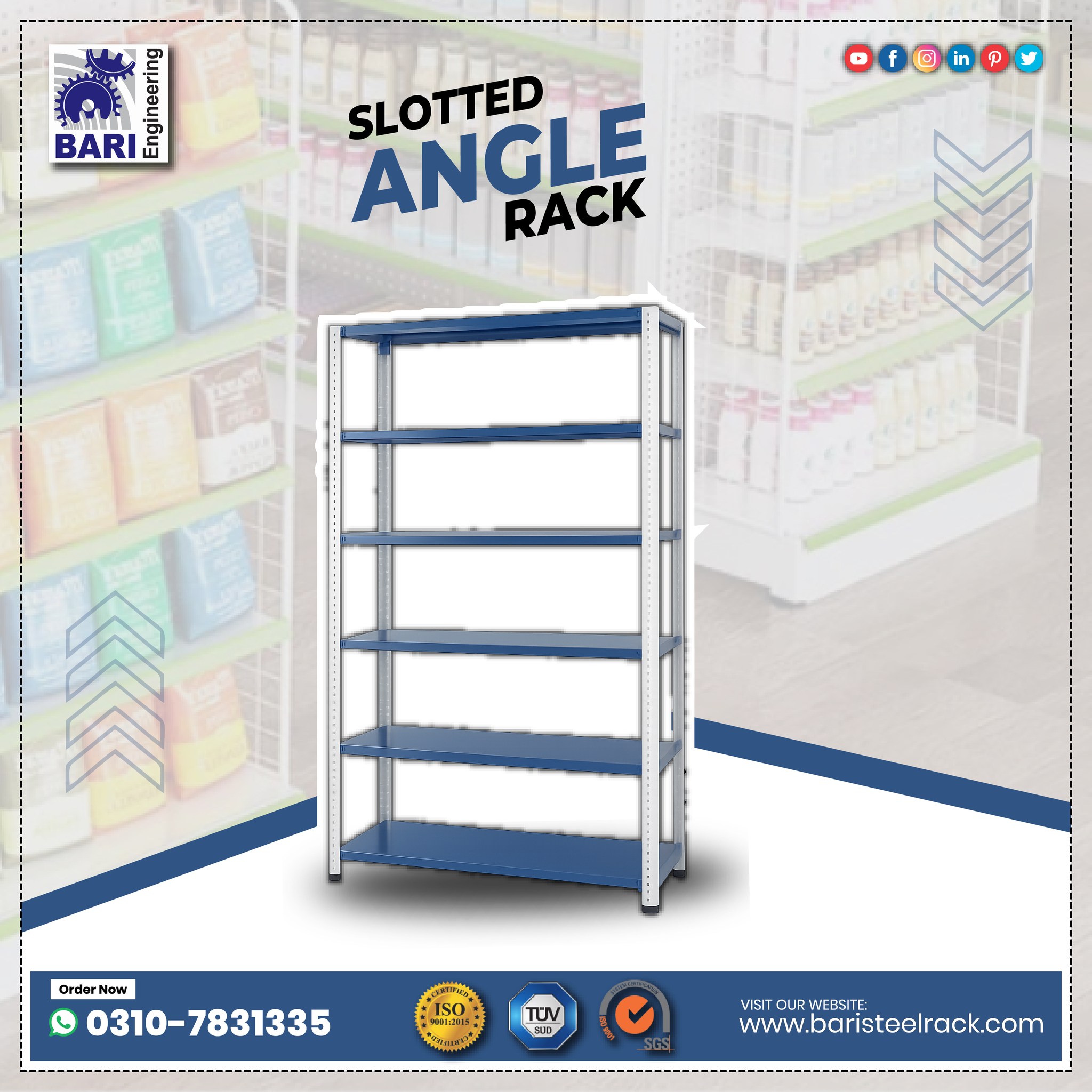 Racks - Slotted Angle Rack Adjustable Slotted Angle Rack – Perfect for ...