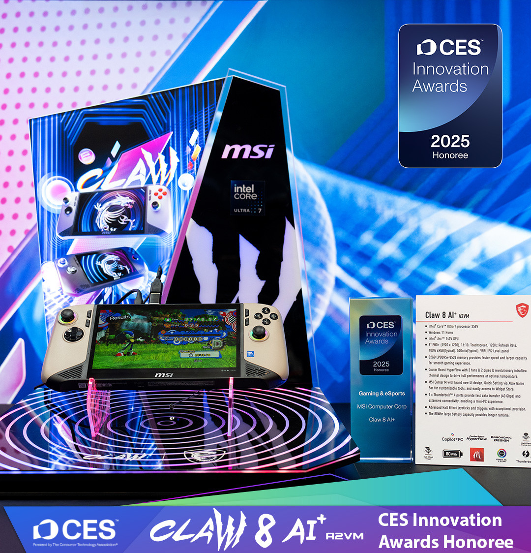 MSI - Congratulations to our Claw 8 AI+ A2VM for earning the 2025 CES ...