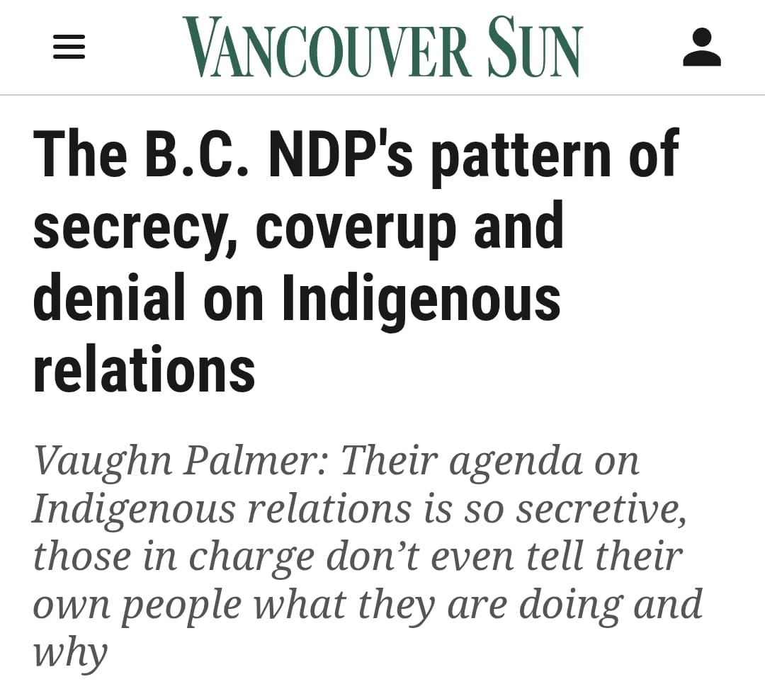 John - The Eby government’s record on Indigenous relations is simple ...