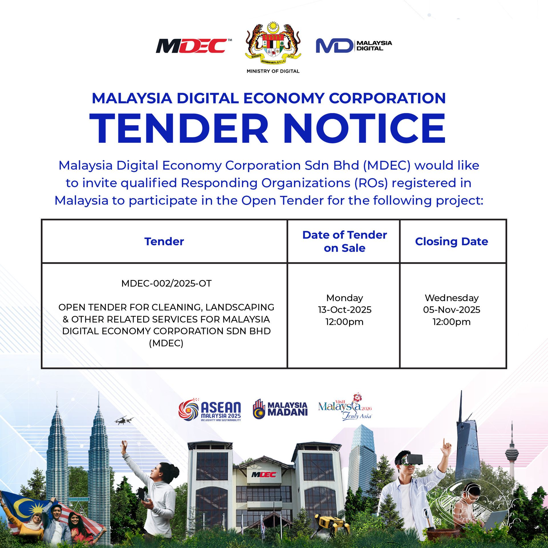Open Tender... - Malaysia Digital Economy Corporation | Facebook