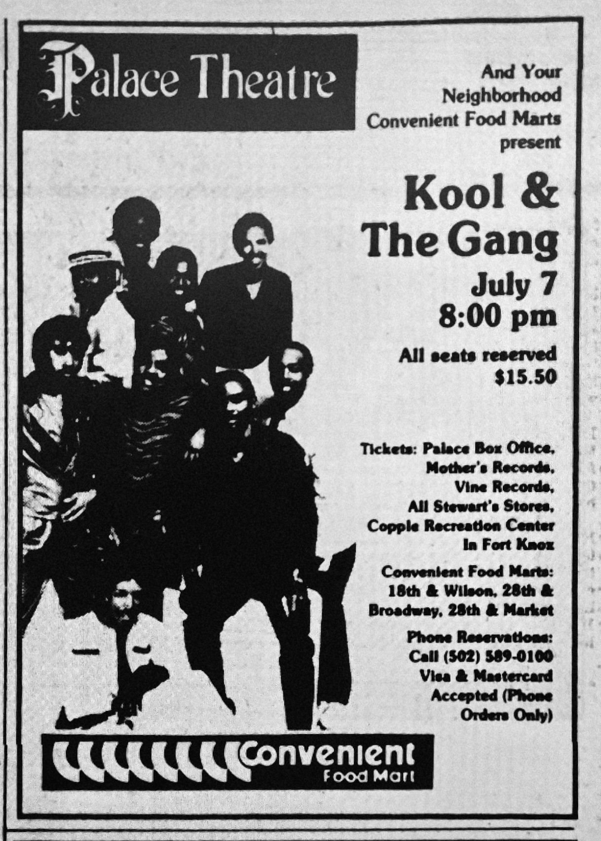 Kool & The Gang concert at Long Beach Arena on September 28th, 1985